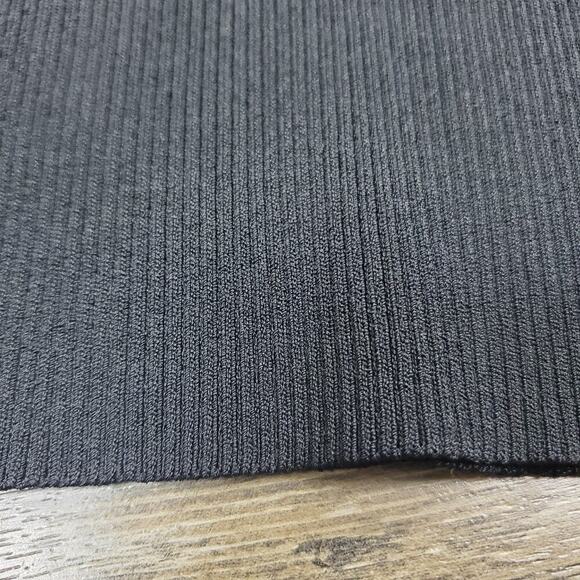 Vintage Cache Black Halter Ribbed Sleeveless Top Sz L Y2K Minimalist Grunge - Picture 5 of 8